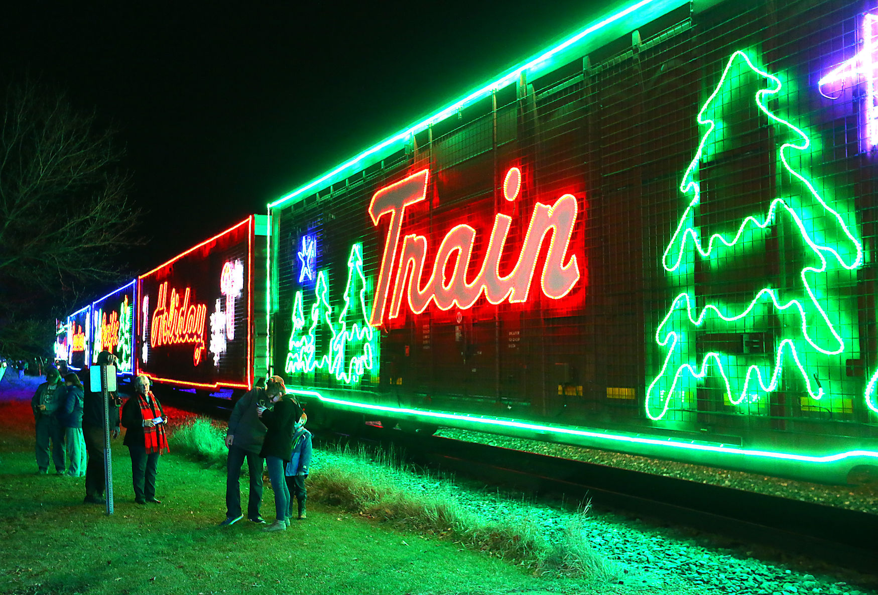 Holiday Train stop in Tomah